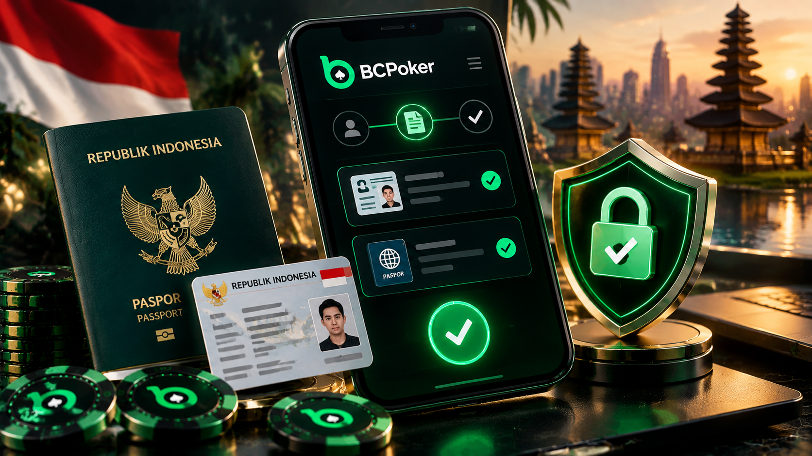 BC Poker KYC document verification Indonesia